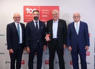 Διεθνής Πιστοποίηση Τοp Employer Greece 2026 για την Πειραιώς
